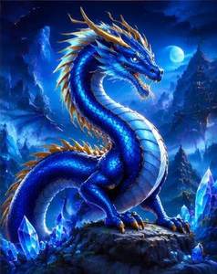 Sapphire Dragon — ilustrație de joc