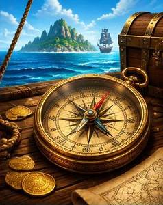 Pirate Compass — ilustrație de joc