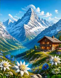 Alpine Sky — ilustrație de joc